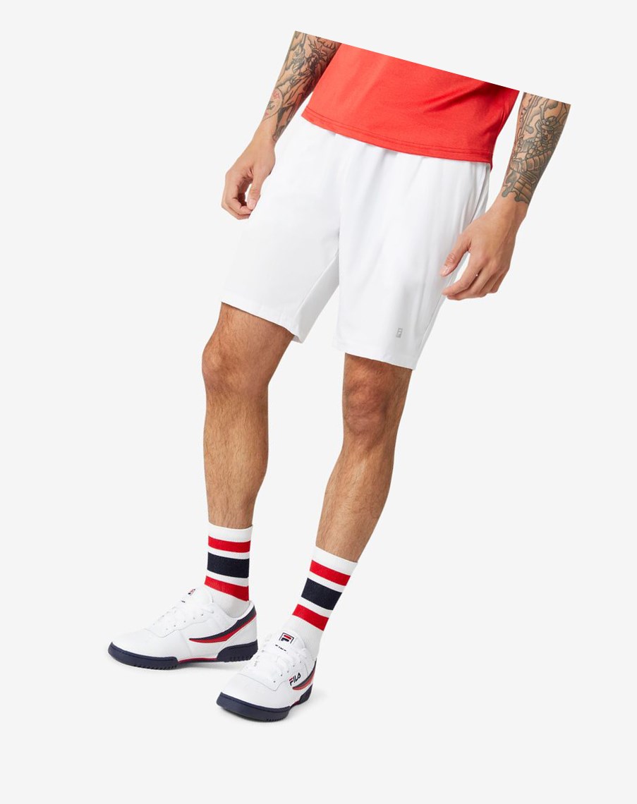 Fila Modern Fit Krótkie Białe | HGQCZ-9034