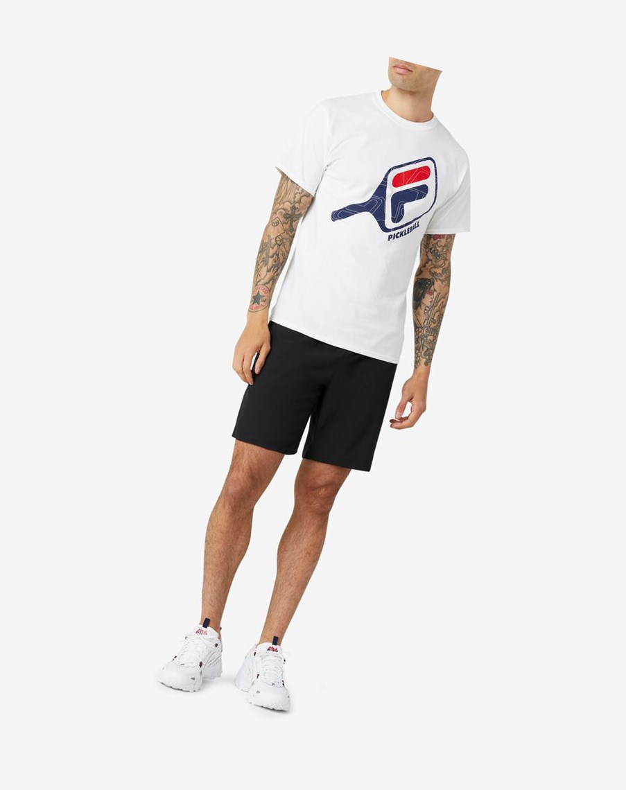 Fila Modern Fit Krótkie Czarne | PMEOX-6384