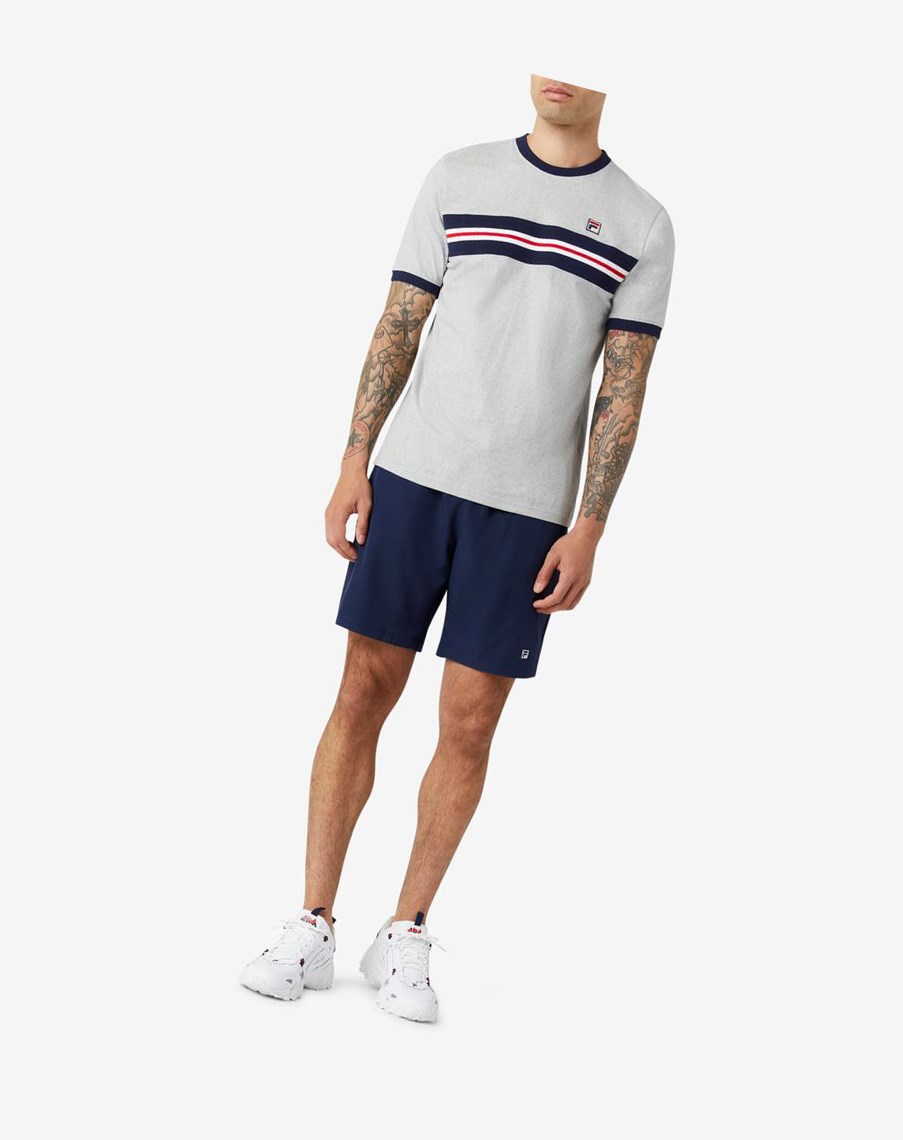 Fila Modern Fit Krótkie Granatowe | ILVTN-0462