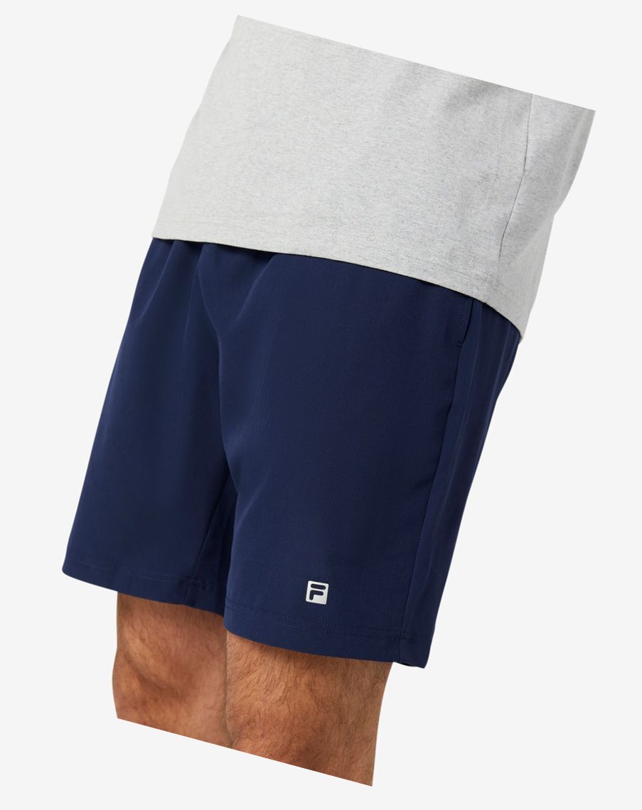 Fila Modern Fit Krótkie Granatowe | ILVTN-0462