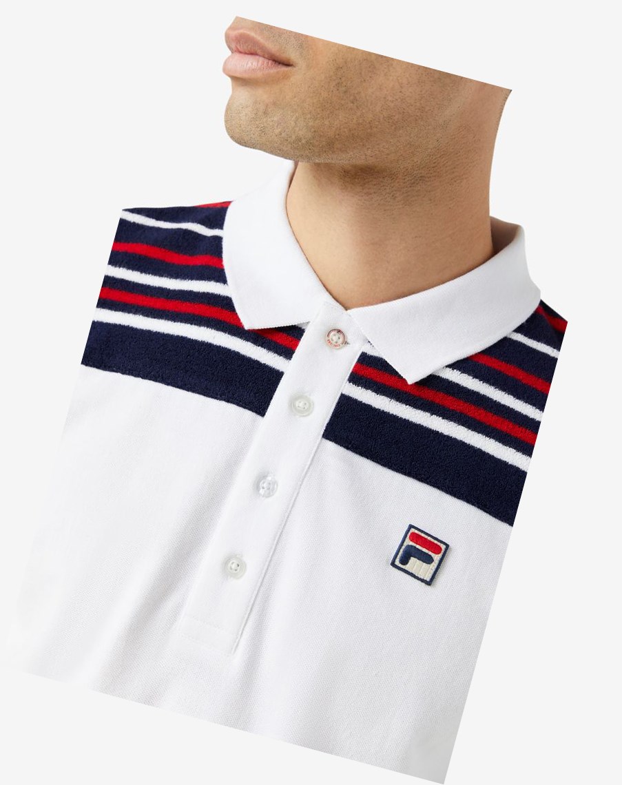 Fila Morganite Polo Białe | OZBQN-8157