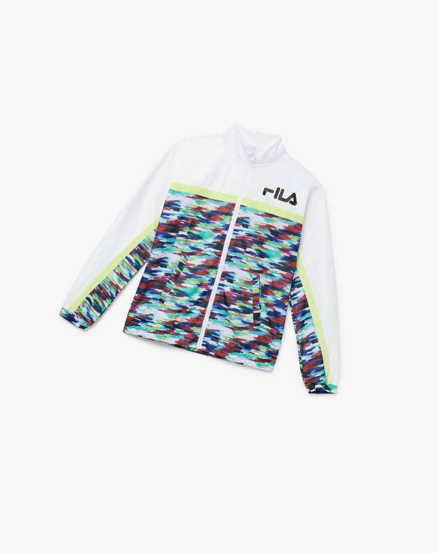 Fila Murphy Track Jacket Białe | LUHDV-6352