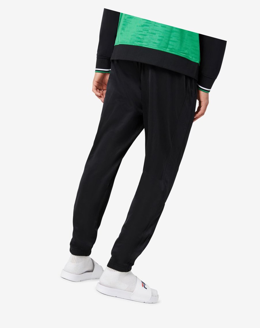 Fila Nigeria Track Pant Czarne Białe | QJPAR-7021