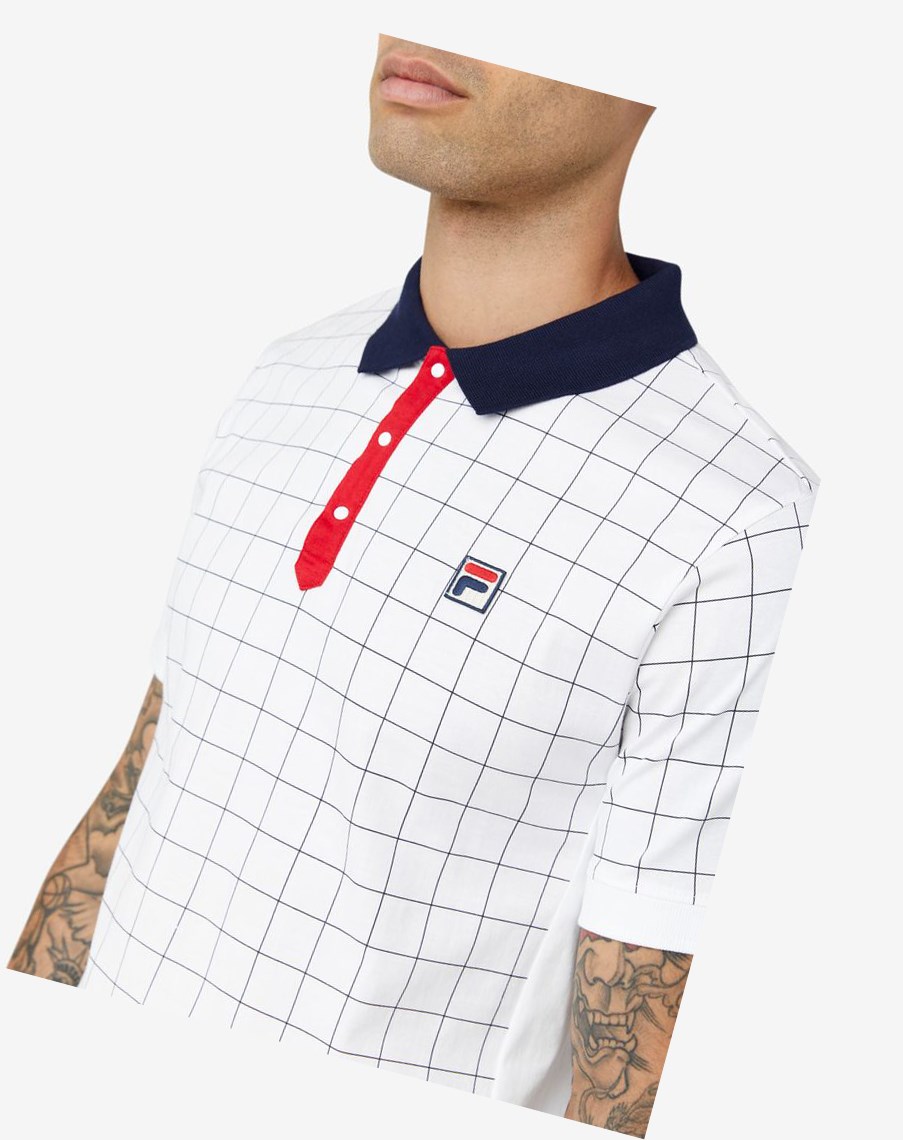 Fila Nile Polo Białe Czerwone | EGZMY-7142