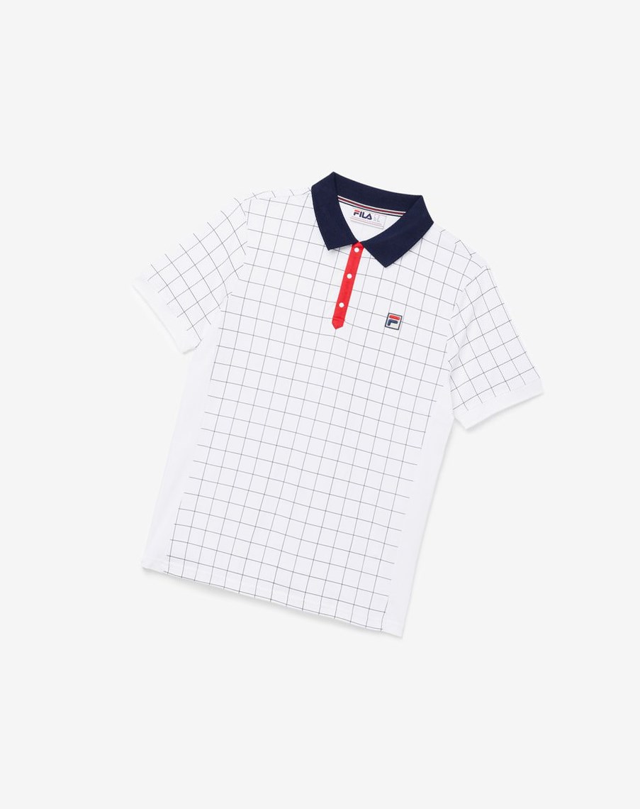 Fila Nile Polo Białe Czerwone | EGZMY-7142