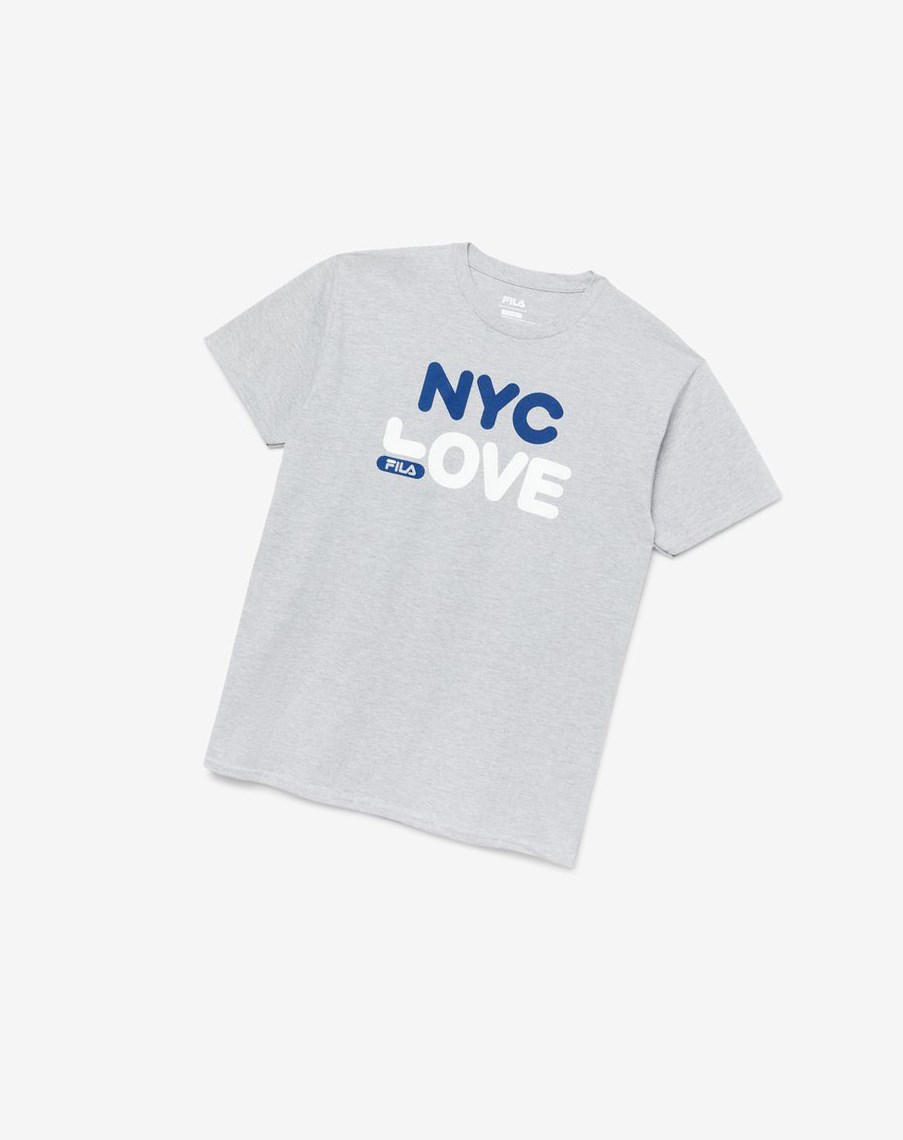 Fila Nyc Love Tee Szare | YBNIX-9425