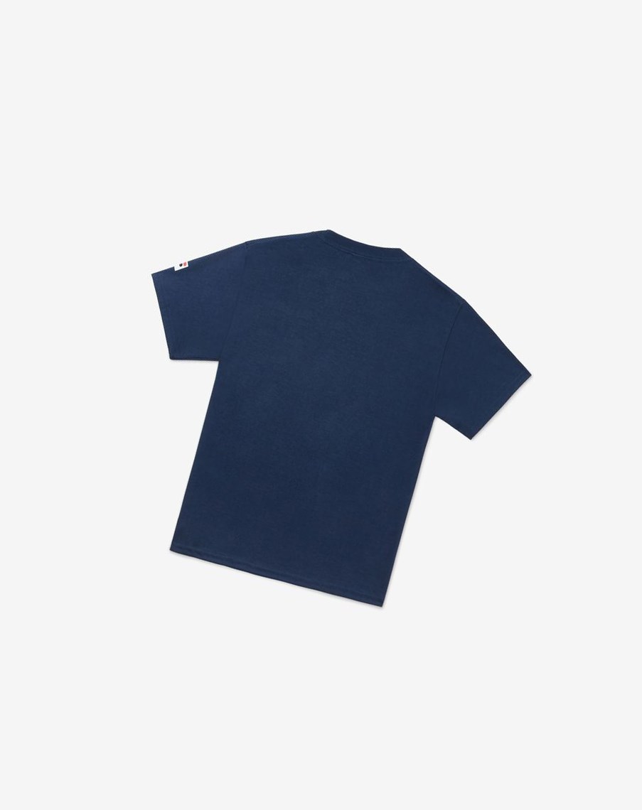 Fila Nyc Youth Tenisa Tee Granatowe | FSAPJ-4609