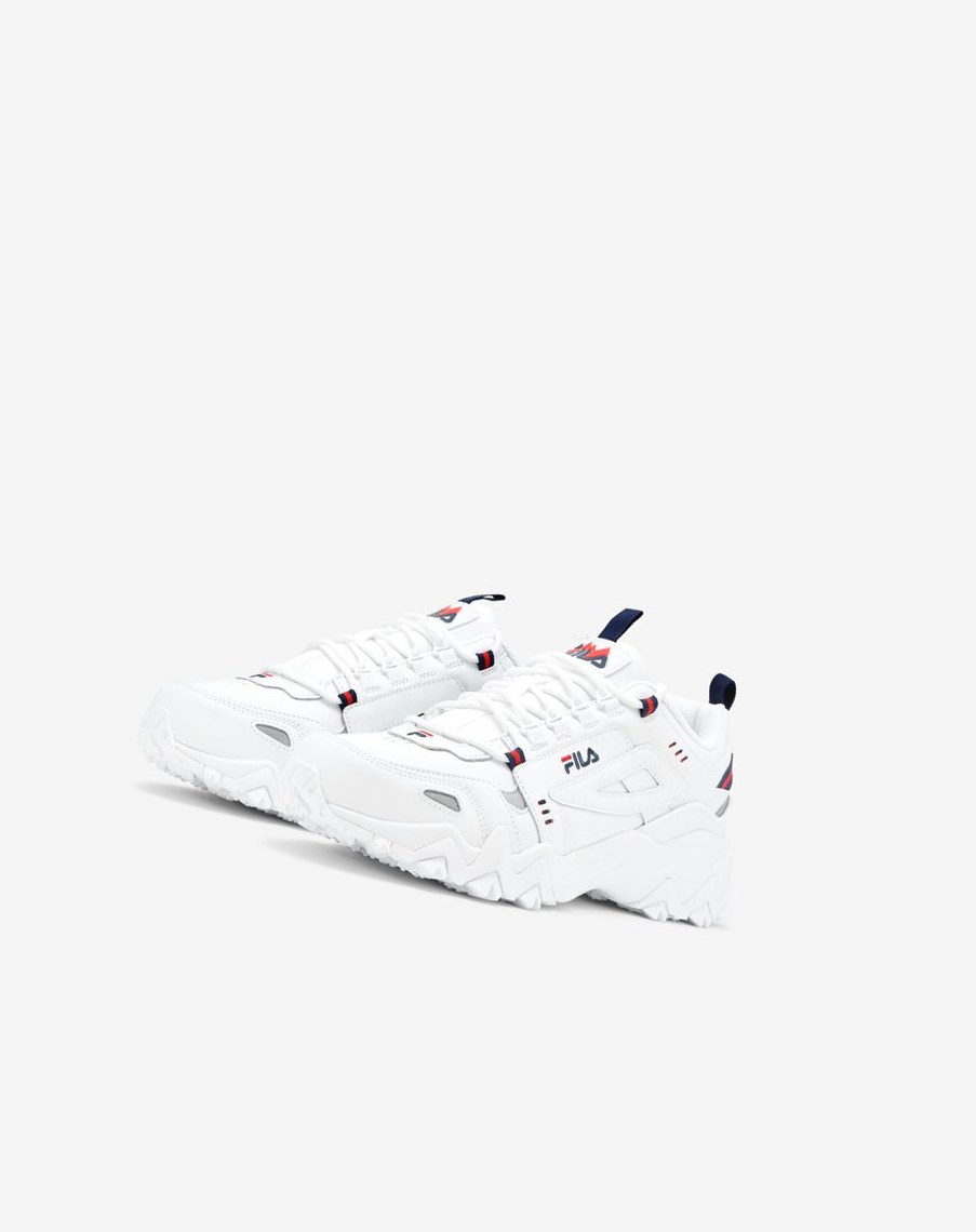 Fila Oakmont Tr Sneakers Białe Granatowe Czerwone | PJMUF-2063