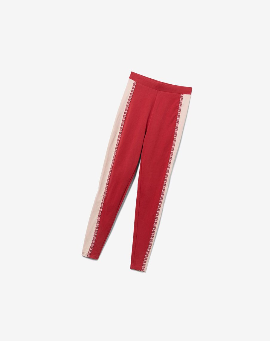 Fila Ona Legging Czerwone Różowe | QICNA-3567