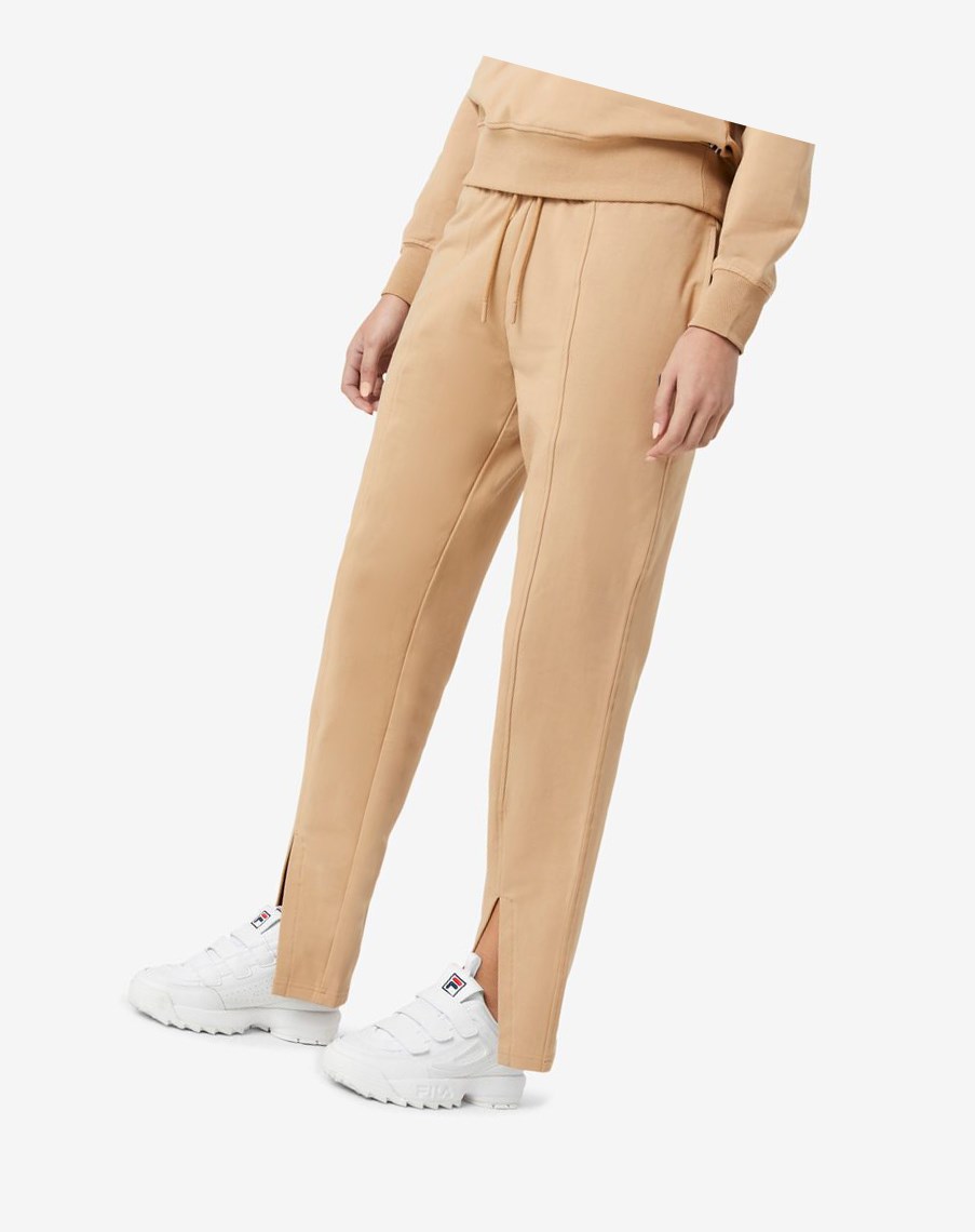 Fila Orella Pant Białe Czerwone | UQMHK-7349