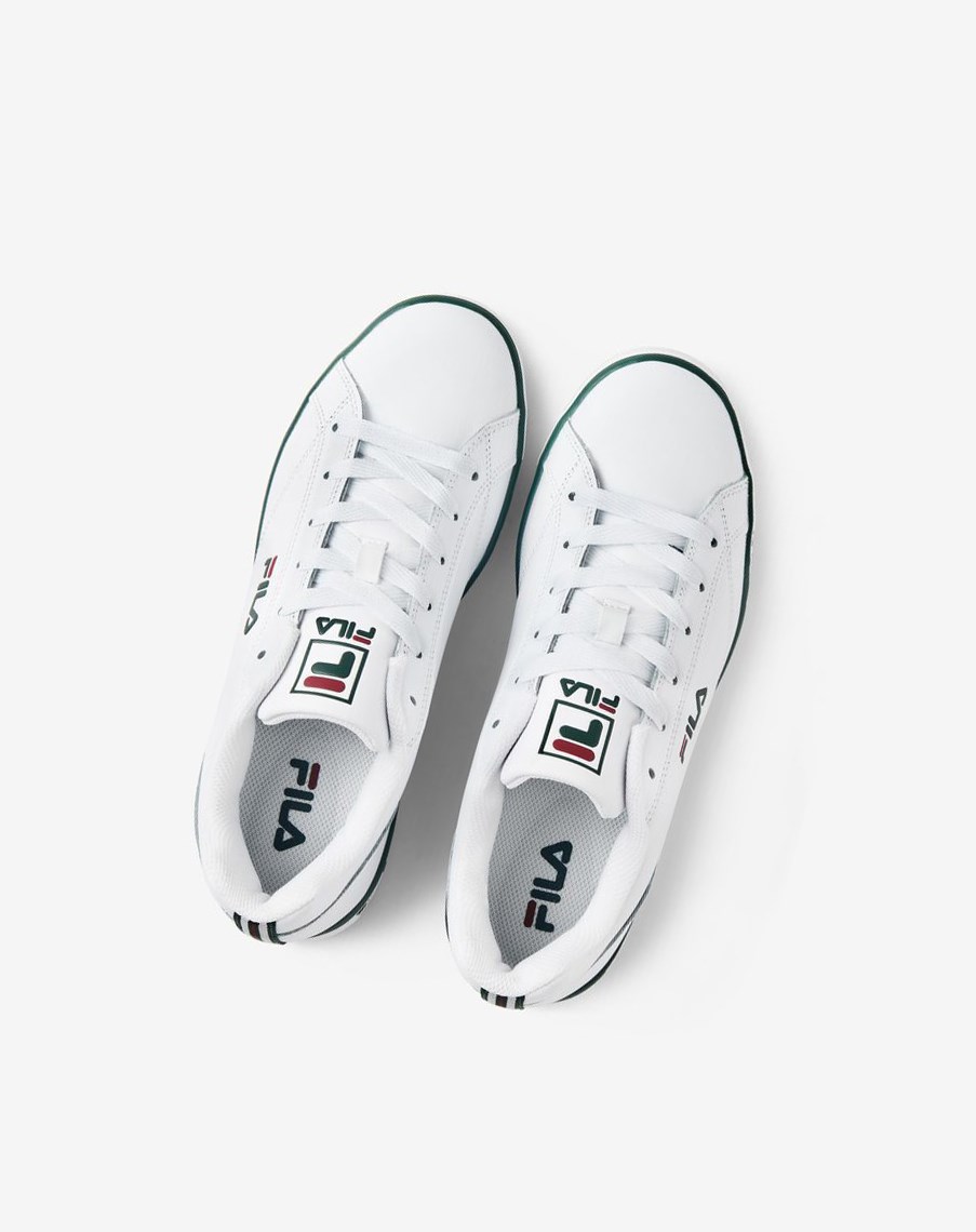 Fila Original Court Skórzane Tenisa Shoes Białe Czerwone | DSWIH-0186