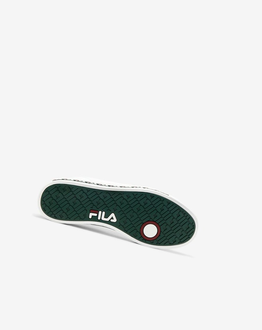 Fila Original Court Skórzane Tenisa Shoes Białe Czerwone | QNKVH-2375