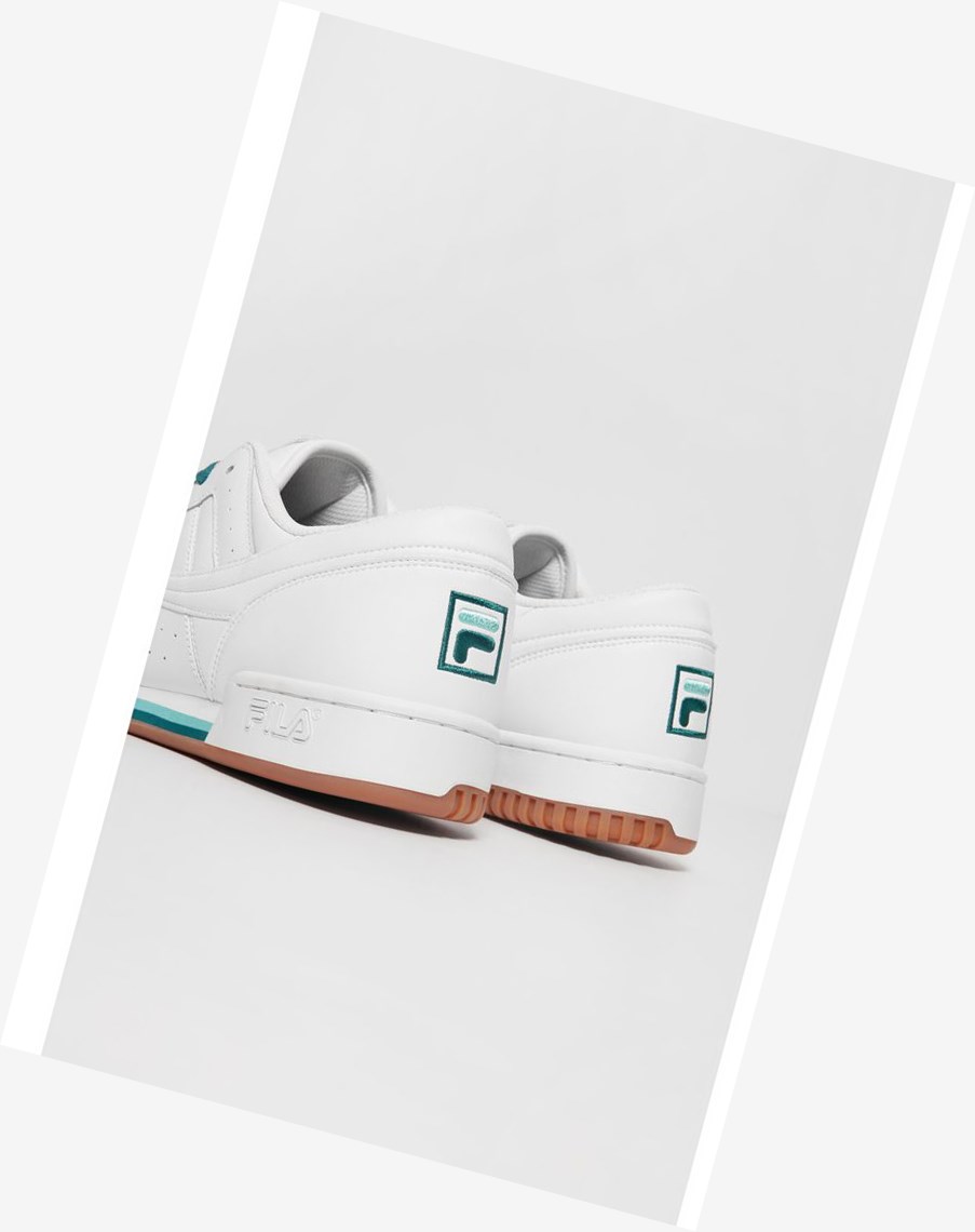 Fila Original Fitness Duo Sneakers Białe Ciemny Turkusowe | GVJRD-8705