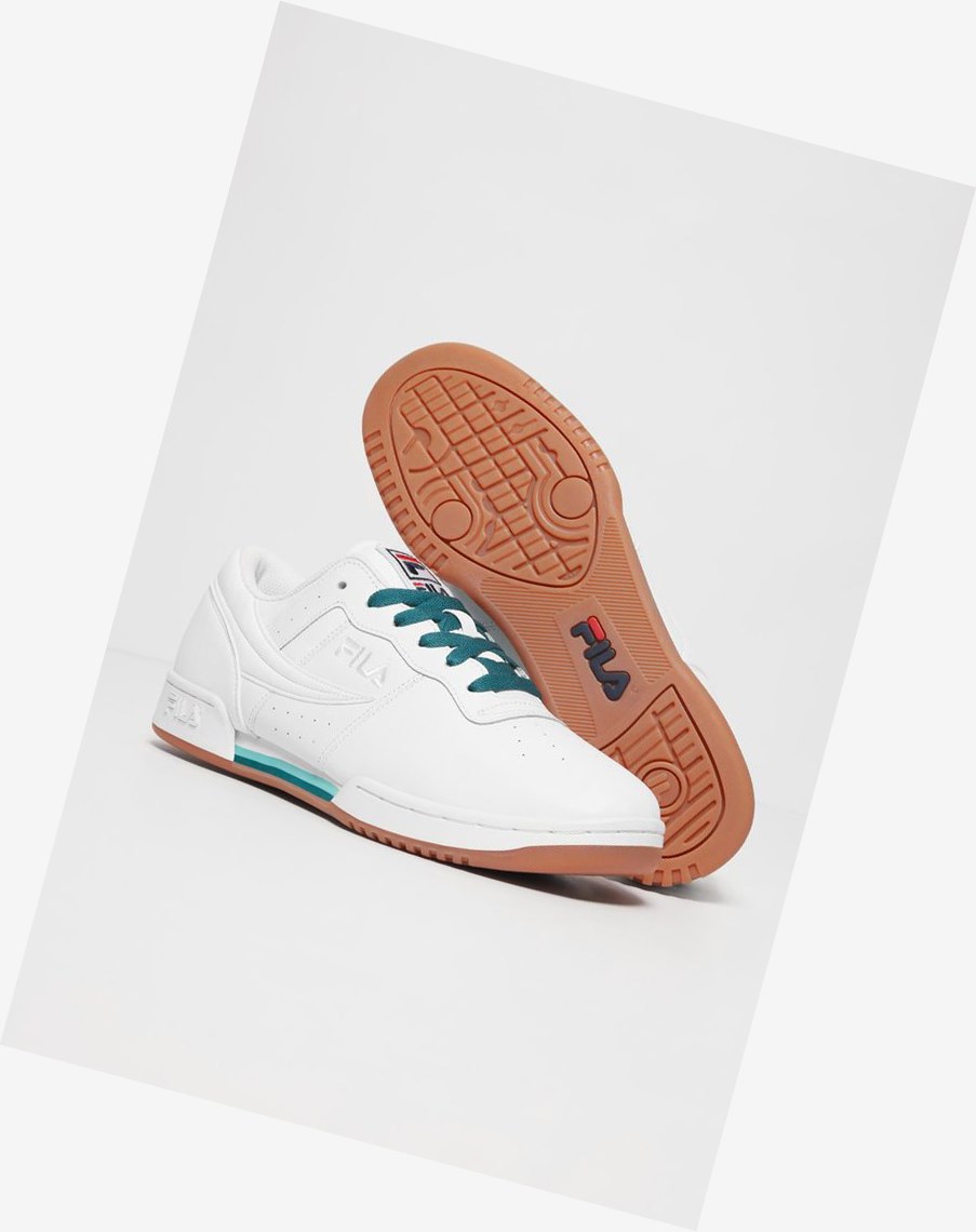 Fila Original Fitness Duo Sneakers Białe Ciemny Turkusowe | GVJRD-8705