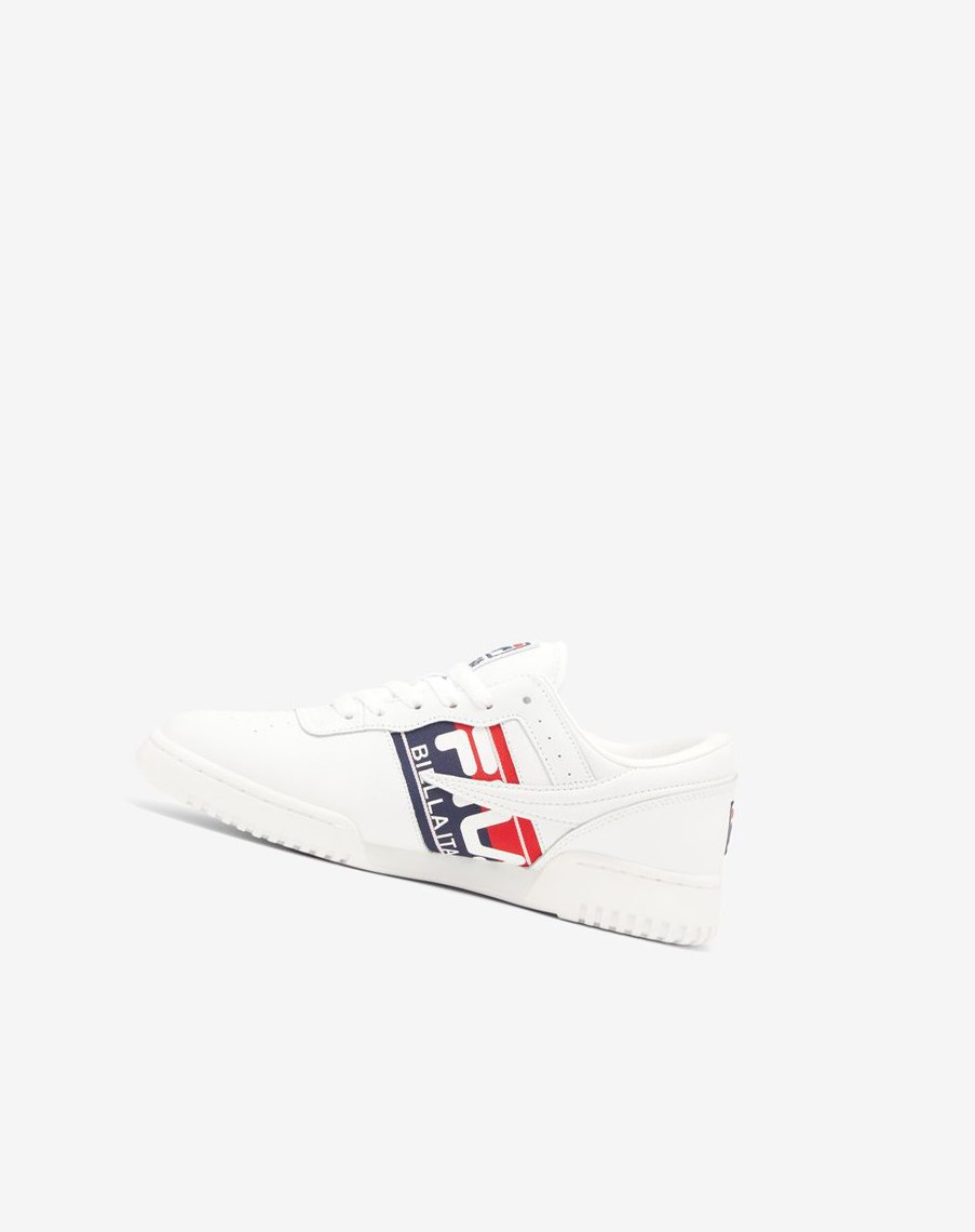 Fila Original Fitness Logo Tape Sneakers Białe Granatowe Czerwone | NJLZS-4918