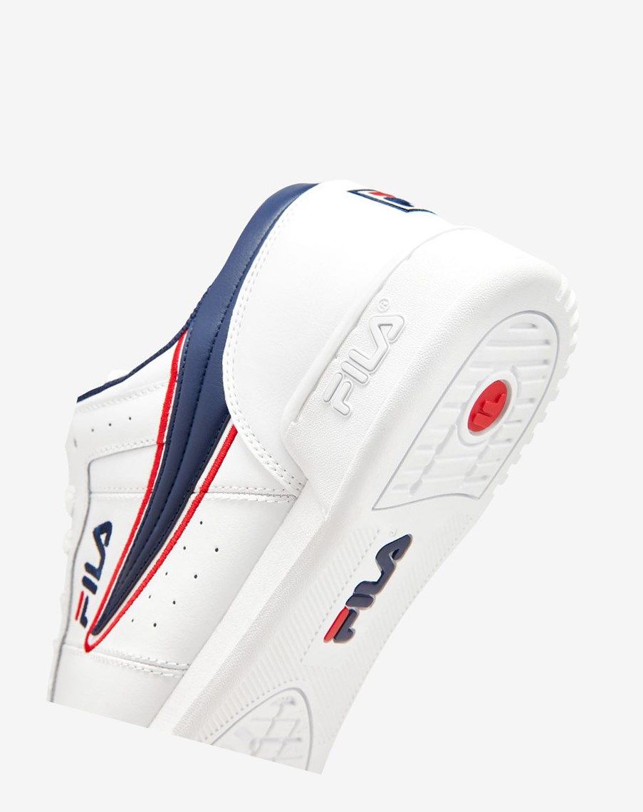 Fila Original Fitness Offset Tenisa Shoes Białe Granatowe Czerwone | UPKXN-4537