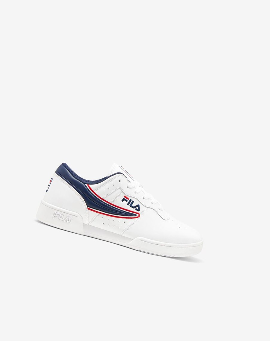 Fila Original Fitness Offset Tenisa Shoes Białe Granatowe Czerwone | UPKXN-4537