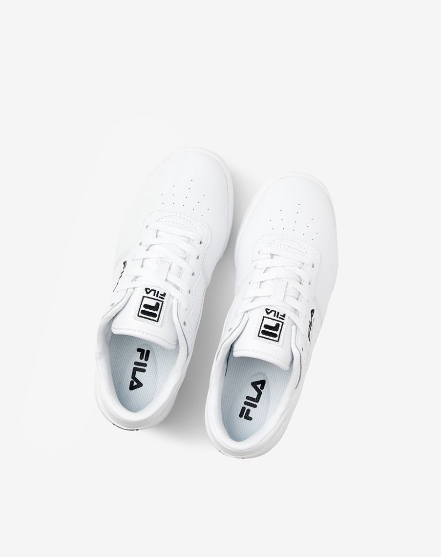 Fila Original Fitness Sneakers Białe Białe Czarne | UTLBO-6982