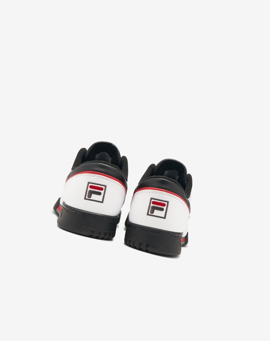 Fila Original Fitness Sneakers Białe Czarne Czerwone | NRPUX-8716