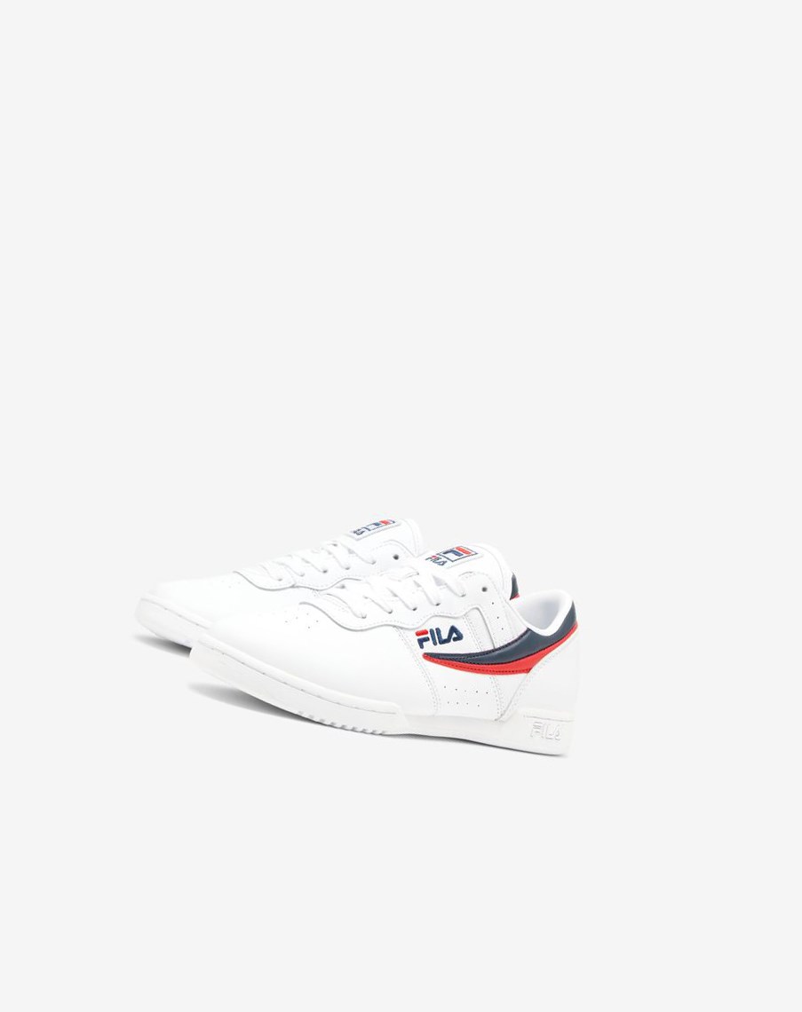 Fila Original Fitness Sneakers Białe Granatowe Czerwone | ENPIO-9870