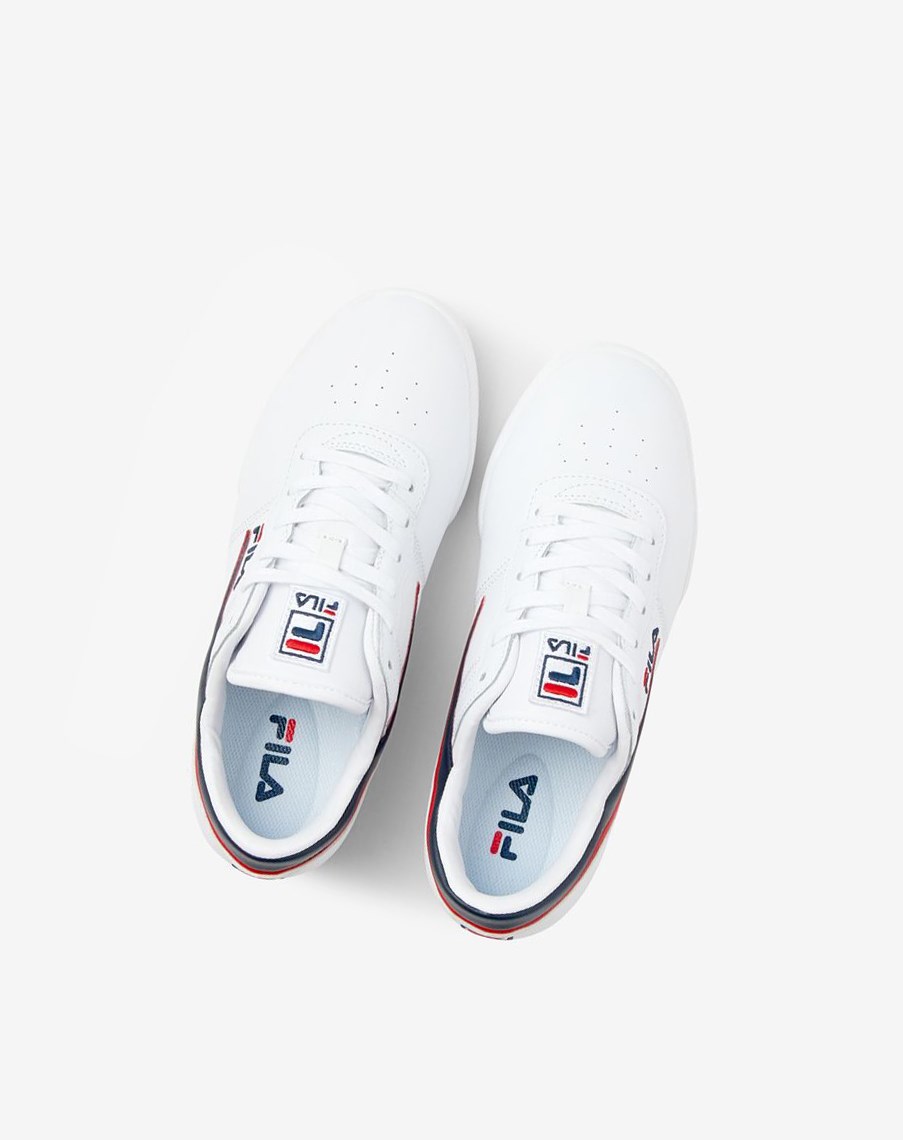 Fila Original Fitness Sneakers Białe Granatowe Czerwone | ERMXI-6134