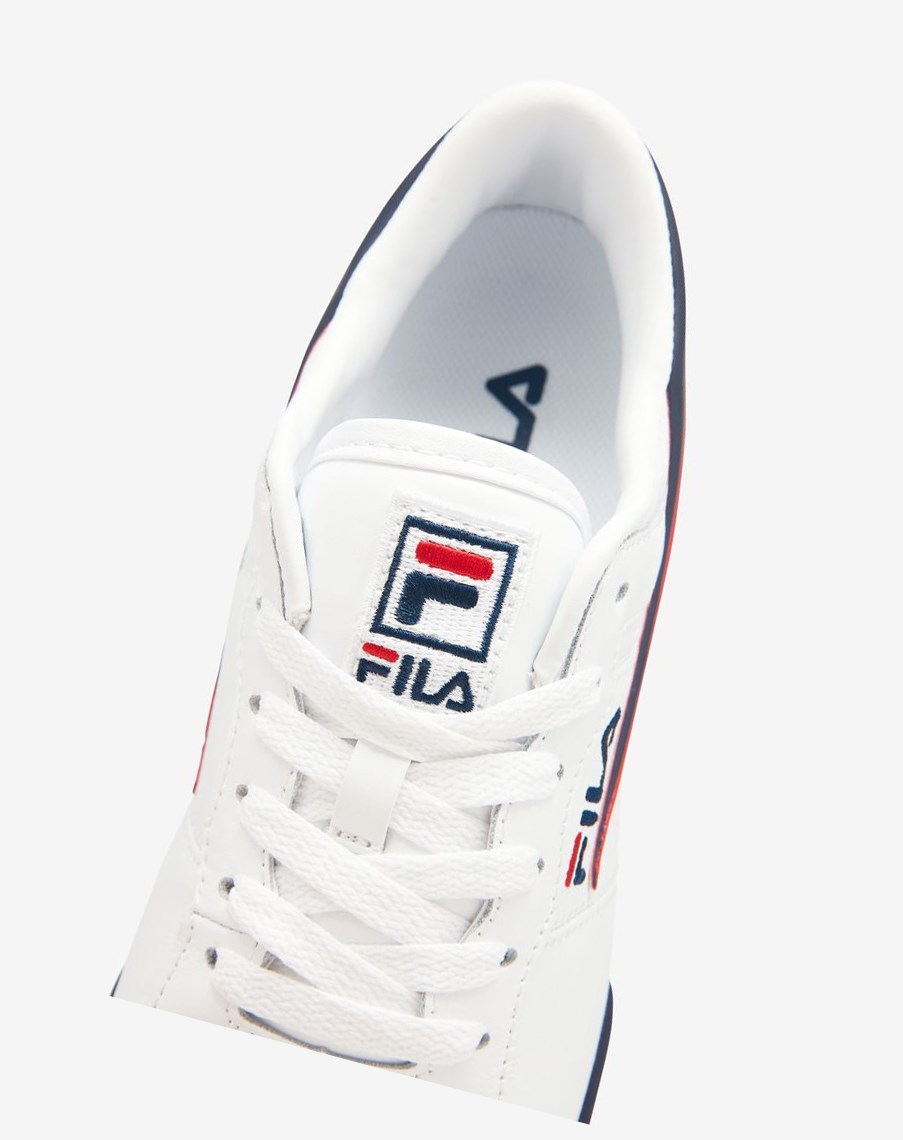 Fila Original Fitness Sneakers Białe Granatowe Czerwone | HKBOJ-3964