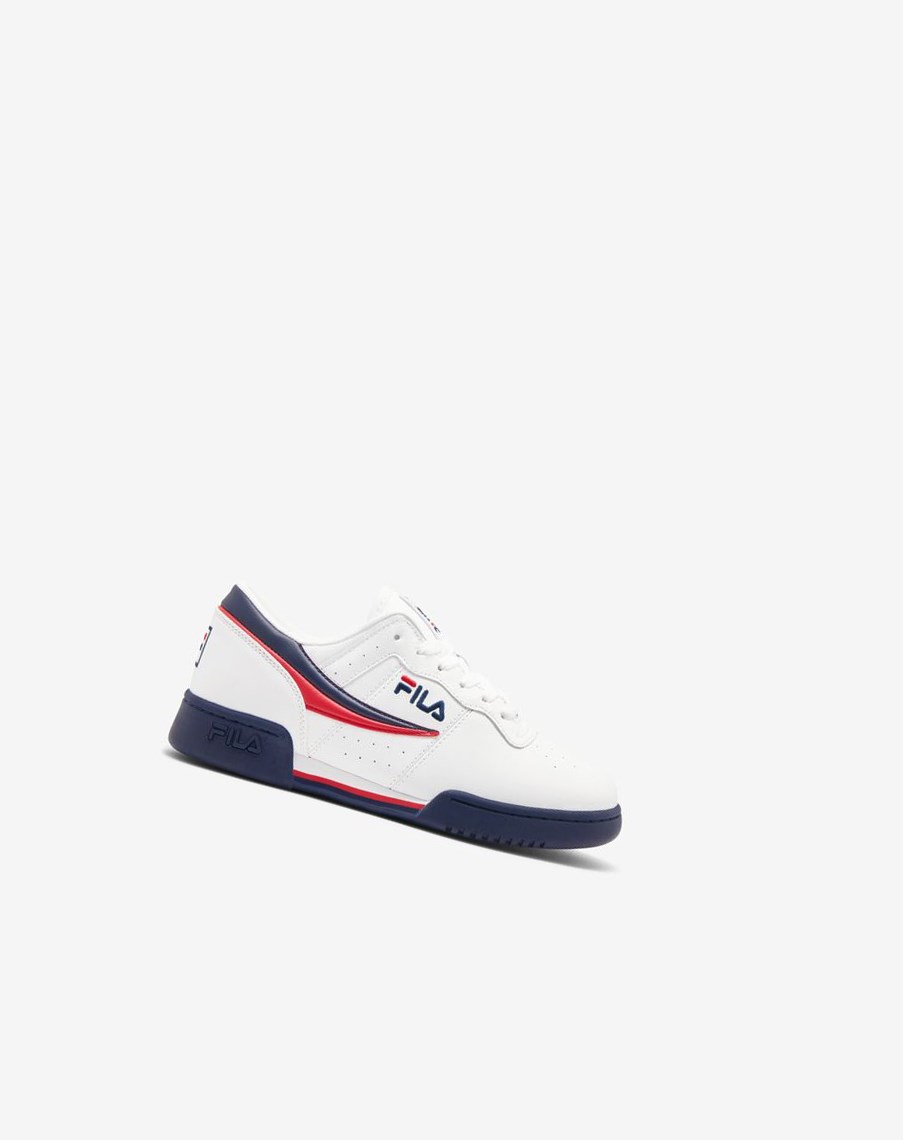 Fila Original Fitness Sneakers Białe Granatowe Czerwone | TUIBJ-5418