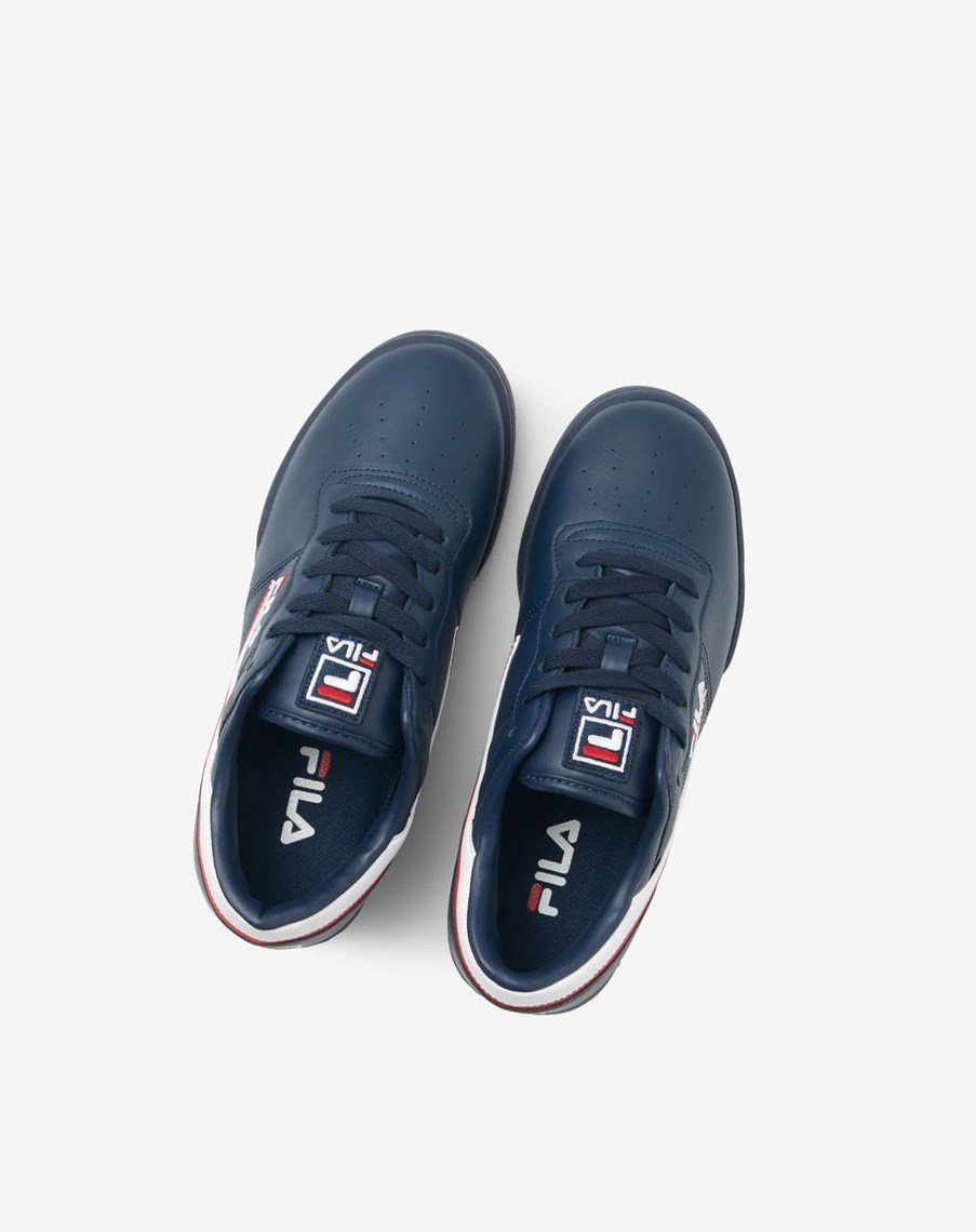 Fila Original Fitness Sneakers Granatowe Białe Czerwone | BNDCQ-0879