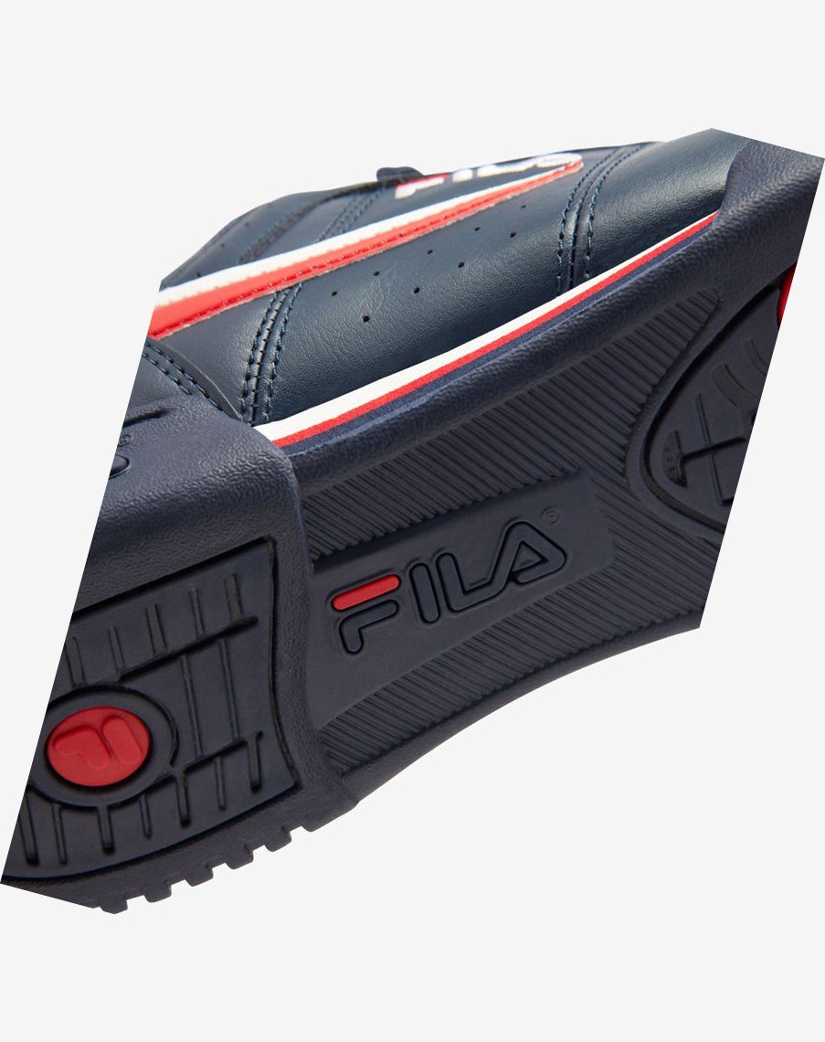 Fila Original Fitness Sneakers Granatowe Białe Czerwone | GSQHW-0293