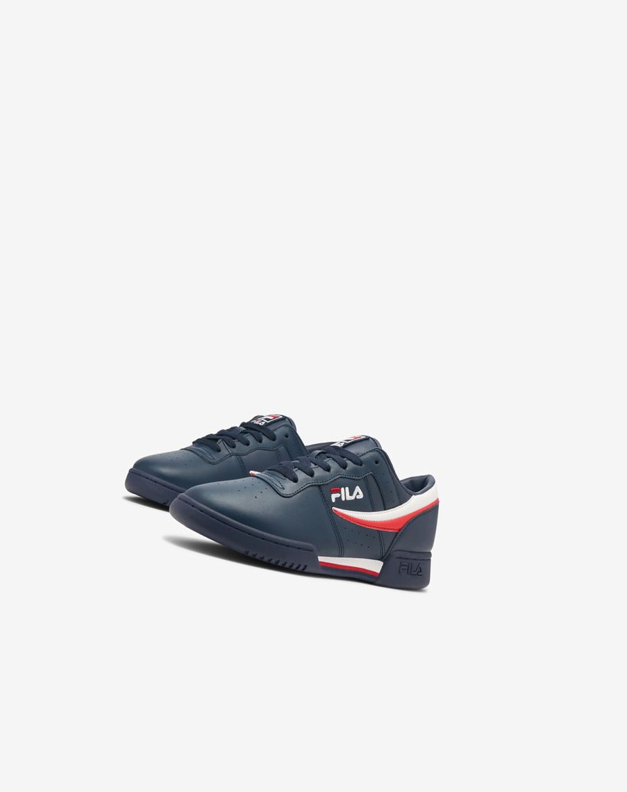 Fila Original Fitness Sneakers Granatowe Białe Czerwone | MJZGR-4671