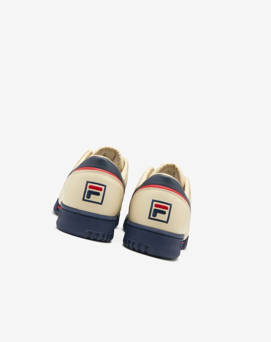 Fila Original Fitness Sneakers Kremowe Czerwone | EBURV-0451