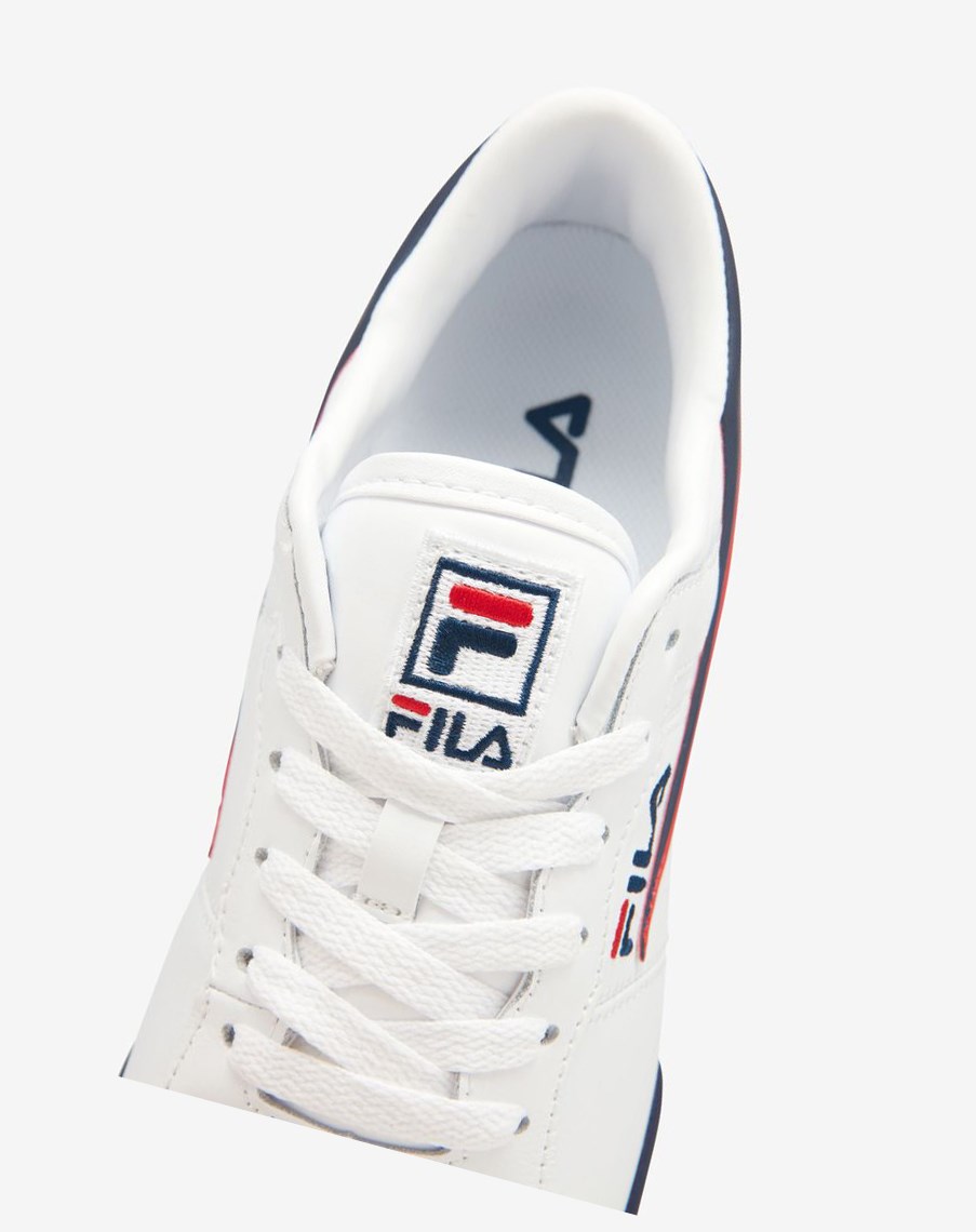 Fila Original Fitness Tenisa Shoes Białe Granatowe Czerwone | XTRQZ-3961