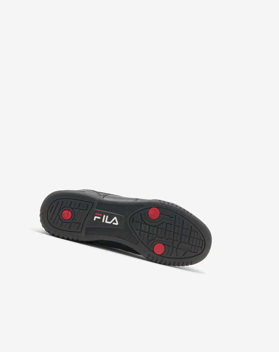 Fila Original Fitness Tenisa Shoes Czarne Białe Czerwone | LMFZU-6012