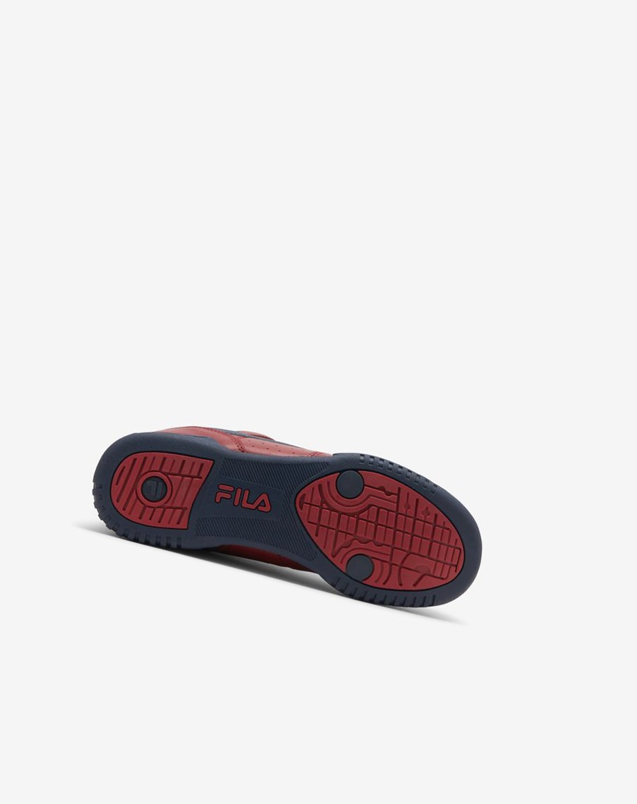 Fila Original Fitness Tenisa Shoes Czerwone Granatowe Białe | HCTSI-0527