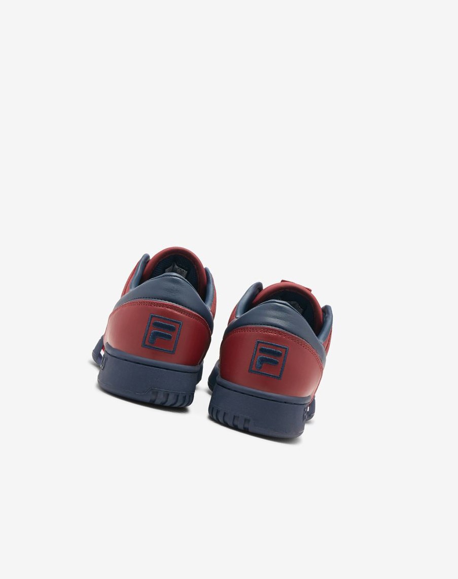 Fila Original Fitness Tenisa Shoes Czerwone Granatowe Białe | HCTSI-0527