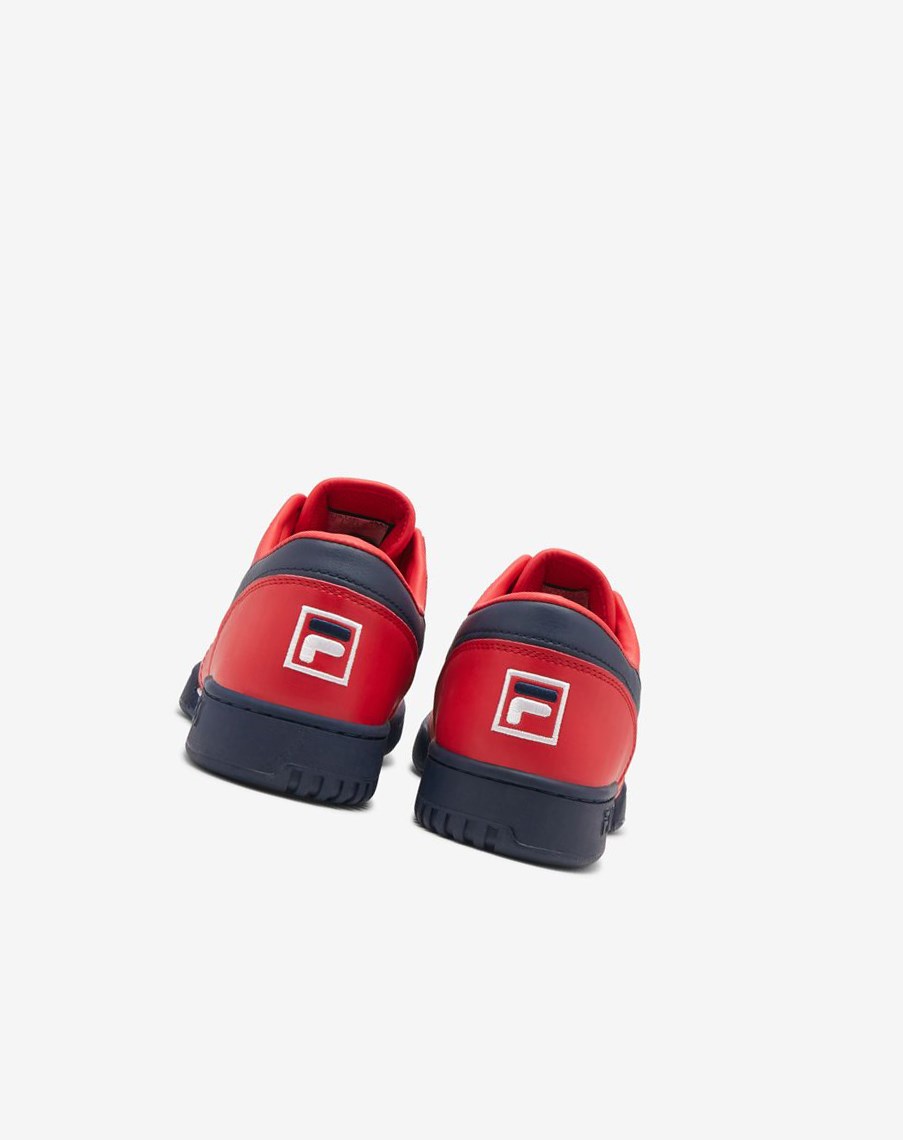 Fila Original Fitness Tenisa Shoes Czerwone Granatowe Białe | HYUMQ-5741