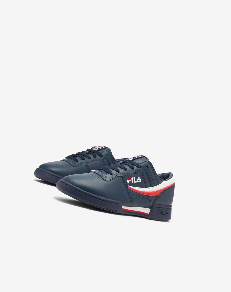 Fila Original Fitness Tenisa Shoes Granatowe Białe Czerwone | LMZJQ-1304