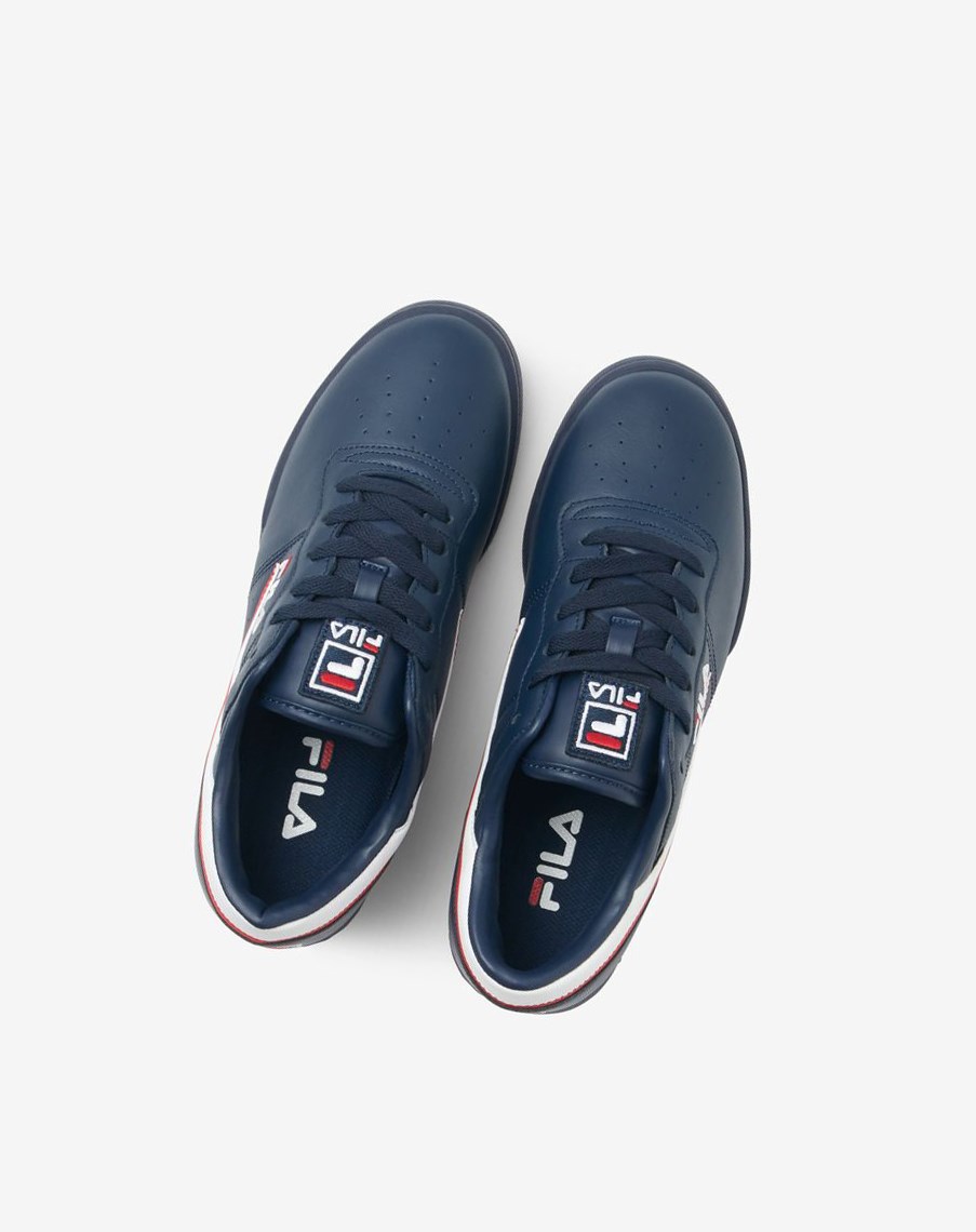 Fila Original Fitness Tenisa Shoes Granatowe Białe Czerwone | OIBUP-9825