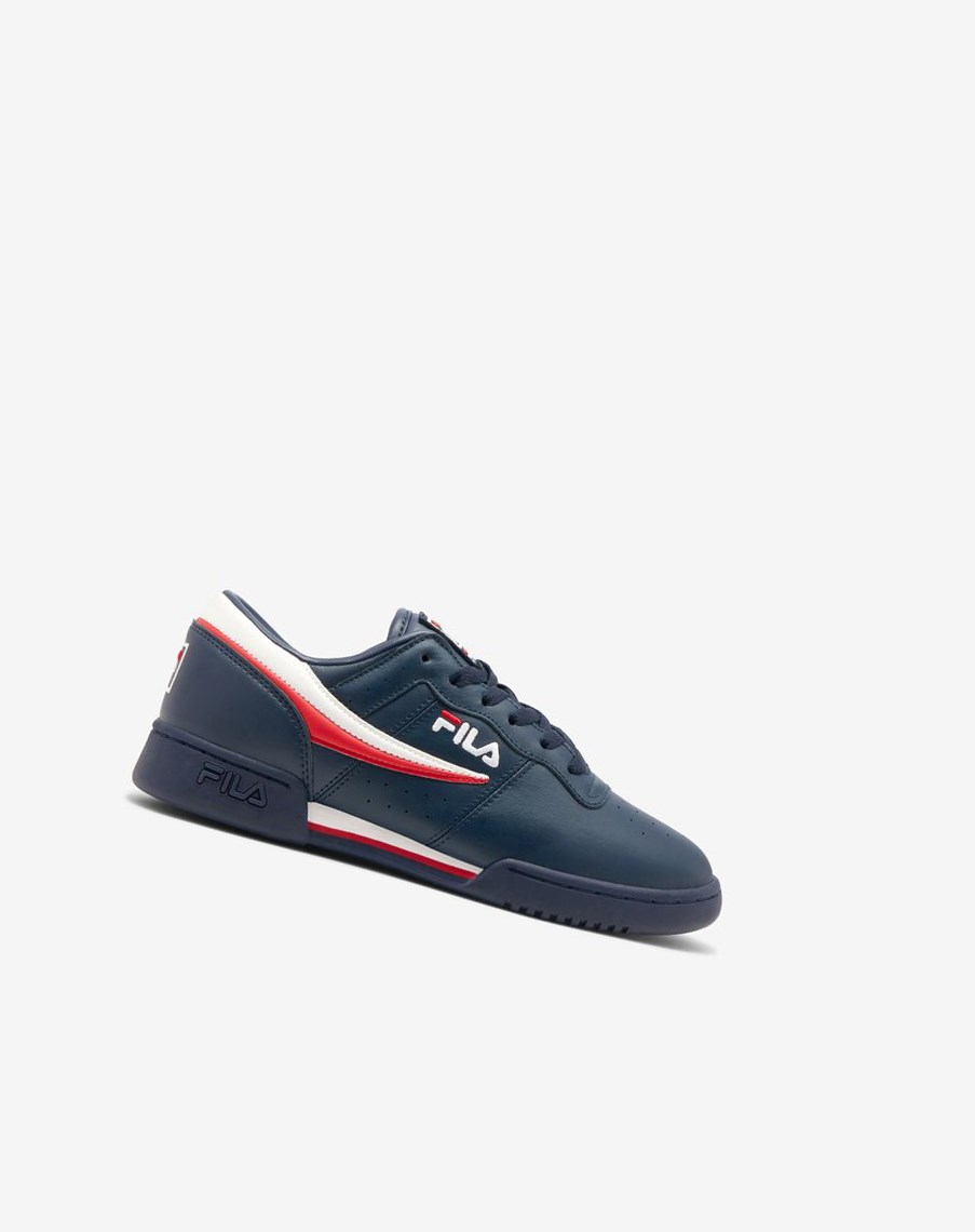 Fila Original Fitness Tenisa Shoes Granatowe Białe Czerwone | OIBUP-9825