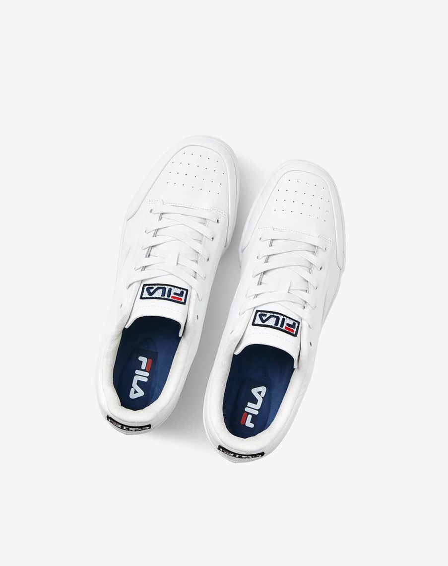 Fila Original Tenisa Lx Tenisa Shoes Białe Granatowe Czerwone | DQJFX-5987