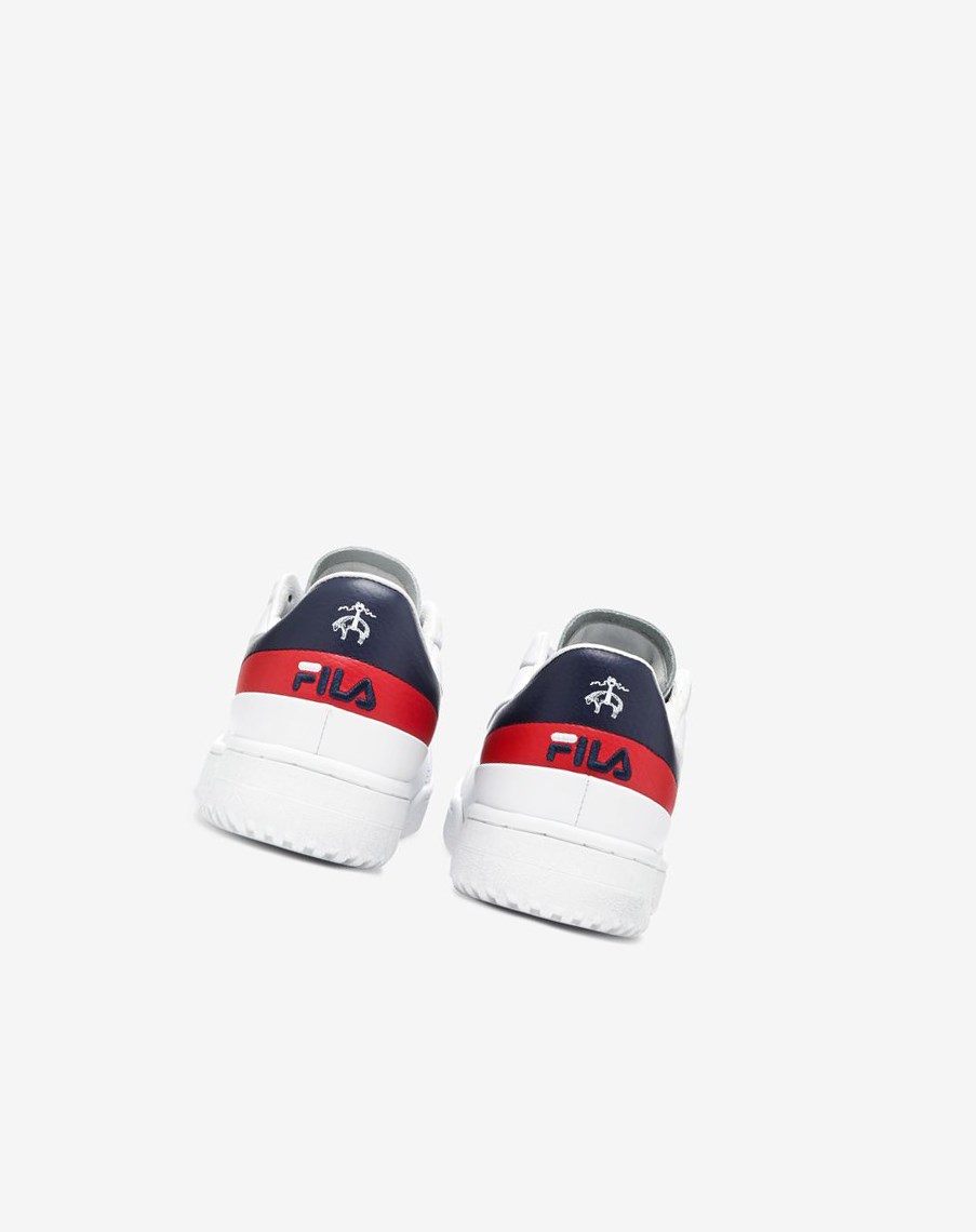 Fila Original Tenisa Lx X Brooks Brothers Tenisa Shoes Białe Granatowe Czerwone | GYHKP-7683