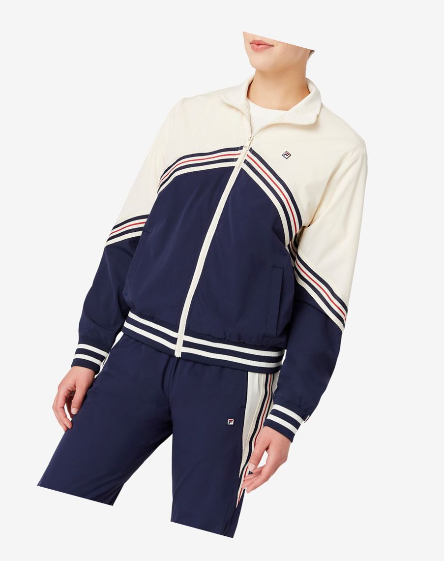 Fila Ornelia Track Jacket Białe | GRVIS-1297