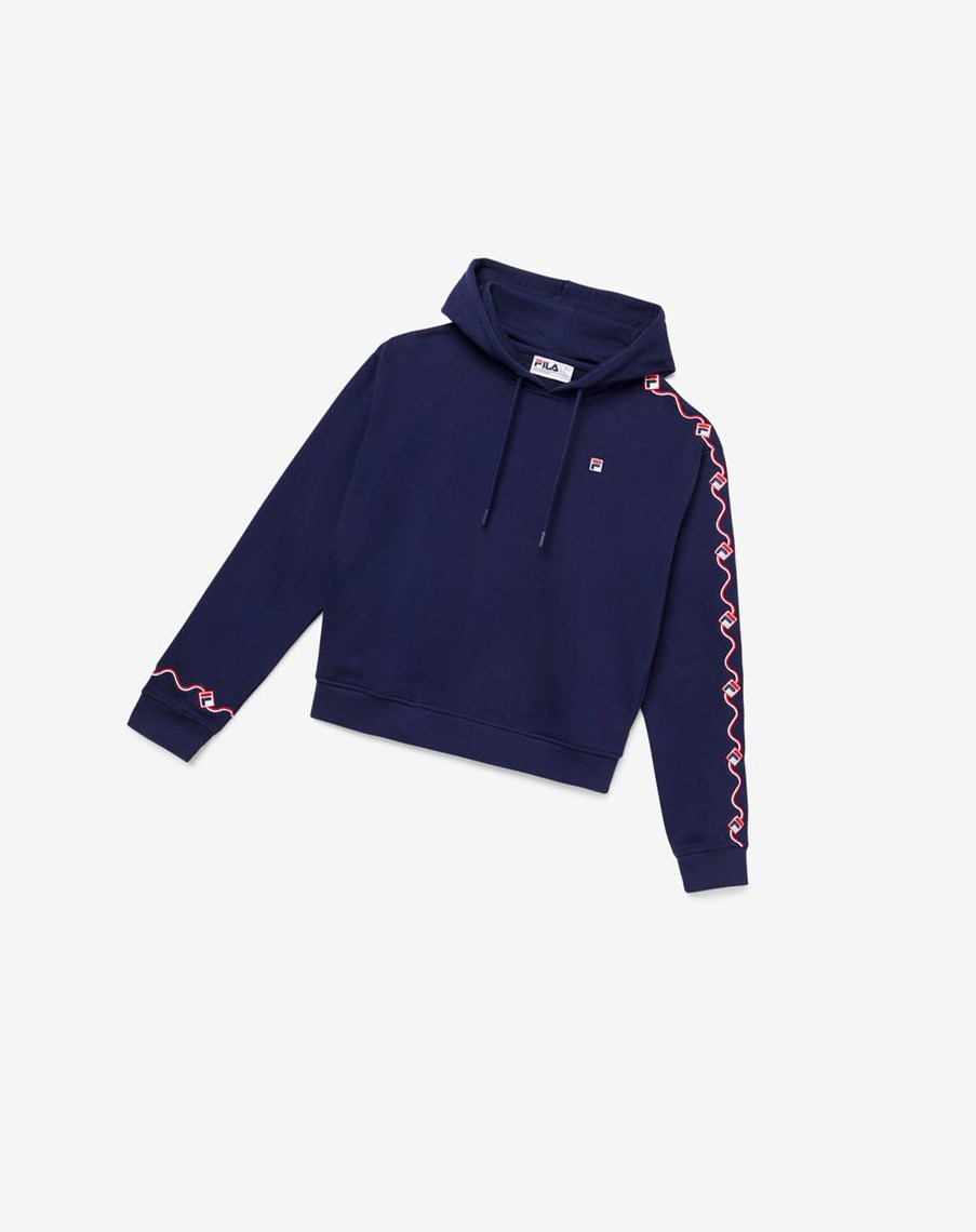 Fila Orsina Hoodie 410 Peacoat | LOCKE-0685