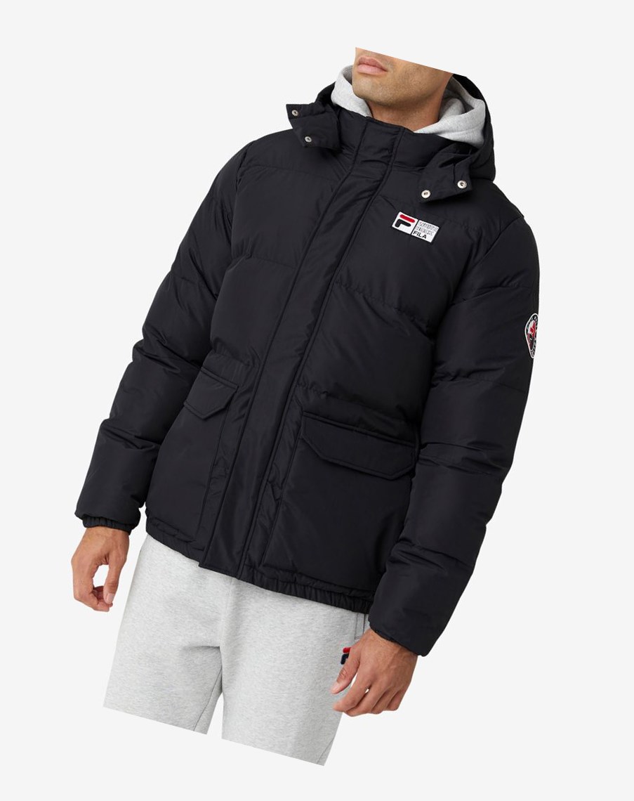 Fila Otler Puffer Jacket Czarne | ZHTER-0287