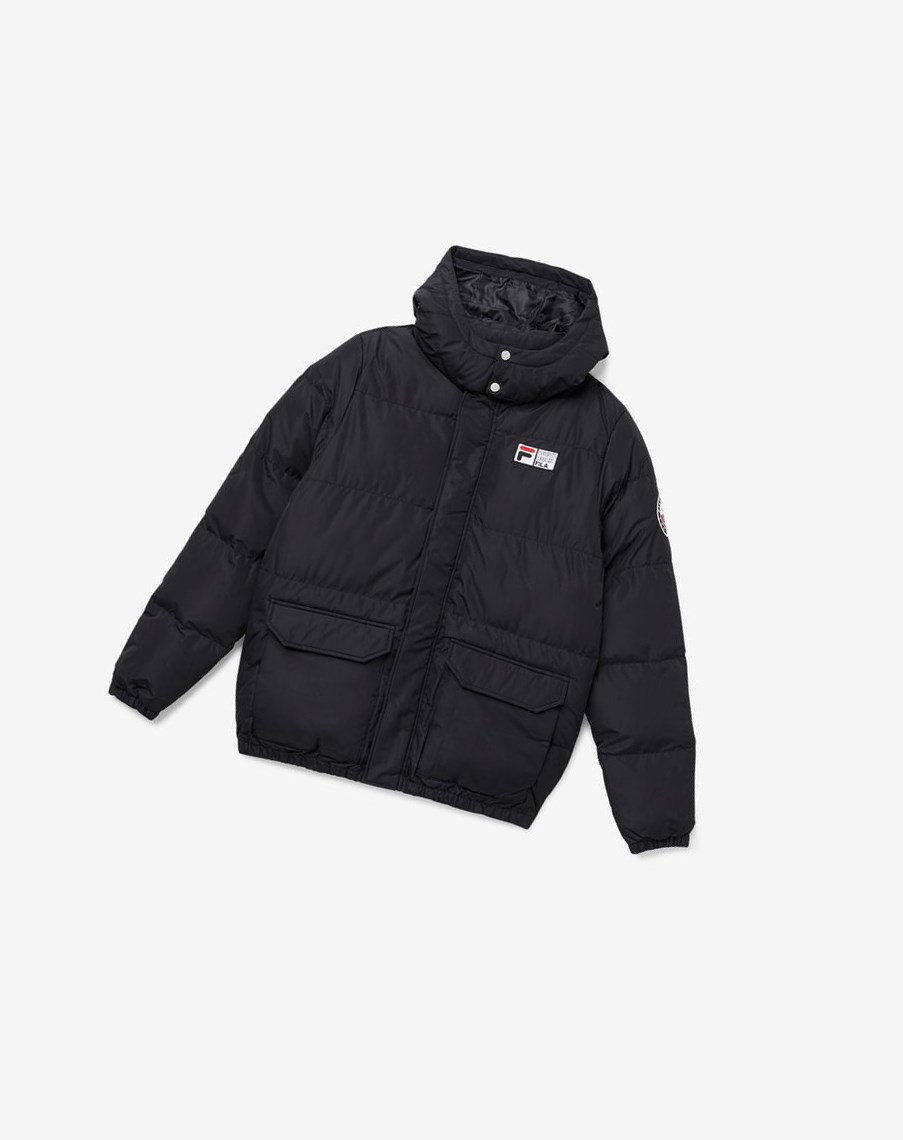 Fila Otler Puffer Jacket Czarne | ZHTER-0287