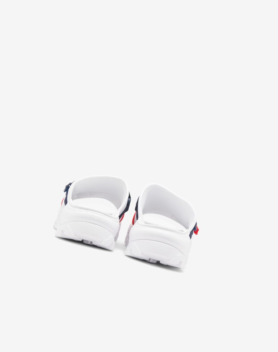 Fila Outdoor Klapki Klapki Sandals Białe Granatowe Czerwone | AVXCK-9348