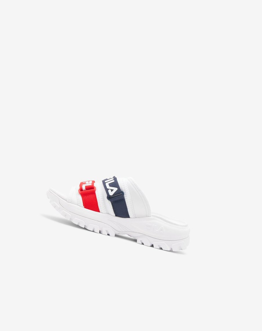 Fila Outdoor Klapki Klapki Sandals Białe Granatowe Czerwone | AVXCK-9348