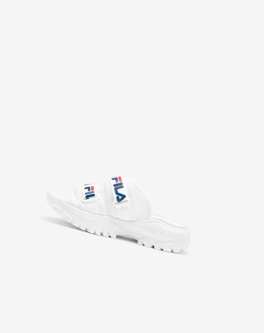 Fila Outdoor Klapki Klapki Sandals Białe Granatowe Czerwone | BLZQG-6850