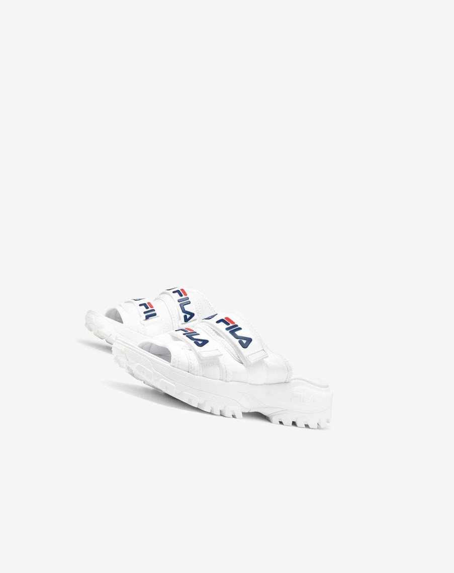 Fila Outdoor Klapki Klapki Sandals Białe Granatowe Czerwone | BLZQG-6850