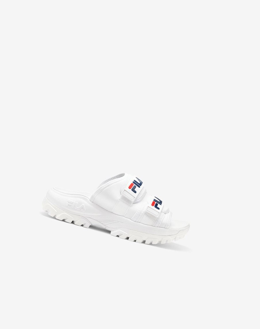 Fila Outdoor Klapki Klapki Sandals Białe Granatowe Czerwone | BLZQG-6850